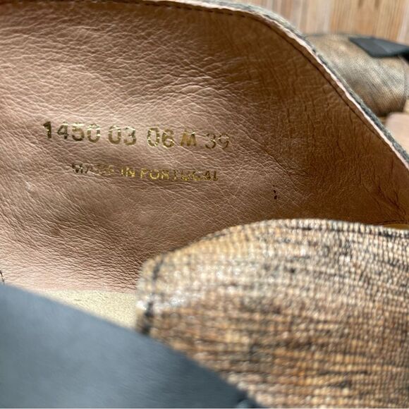 Coque Terra Anthropologie Sanne Shimmer Wrap Heels EU 39 - Picture 8 of 9